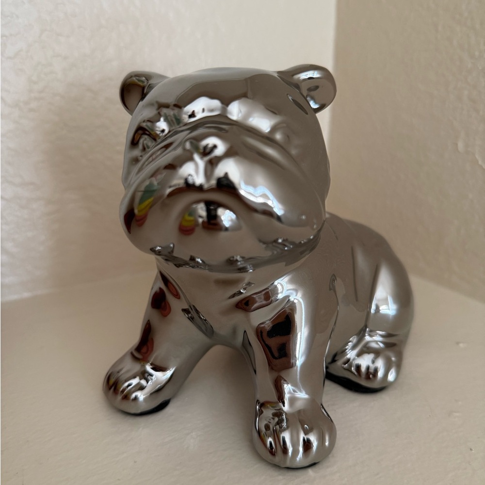Silver Bulldog Figurine - Picture 5 of 7